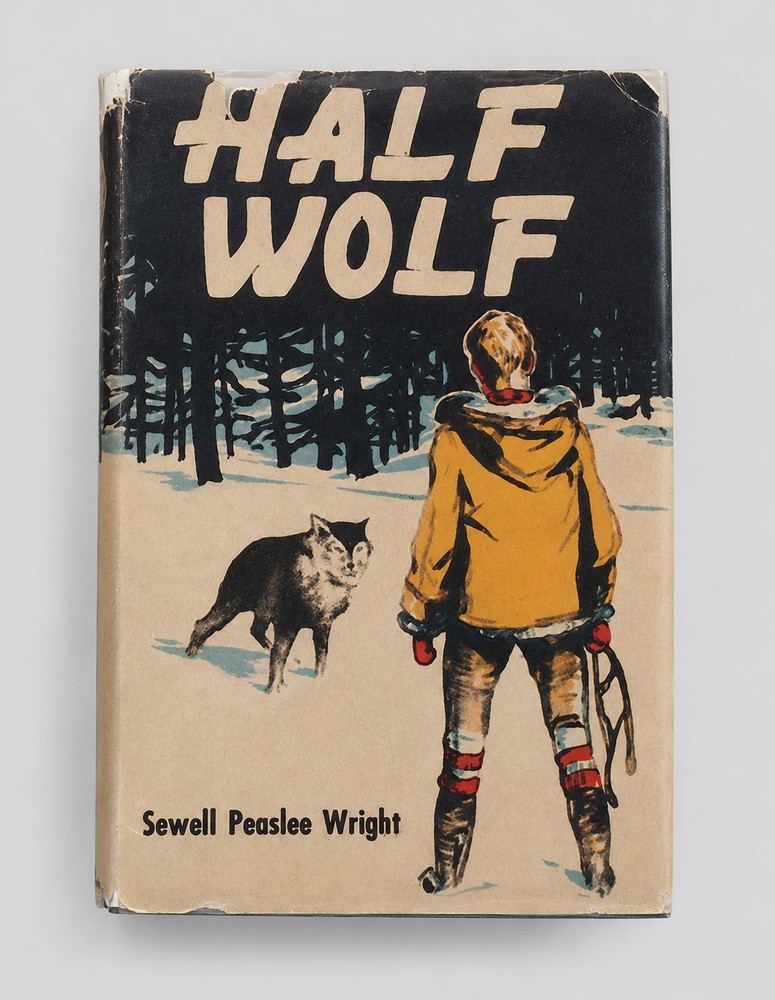 HALF WOLF 1946 Sewell Peaslee Wright HC w/DJ Rare Juvenile Wolf Adventure