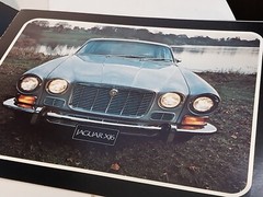 1973 Jaguar XJ 6 brochure. 9″ x 12.25″. Good shape. Great pics. Some tape damage