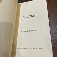 SIGNED BY GWENDOLYN BROOKS 1988 ~ Blacks ~ PB Poetry Rare Autographed READ