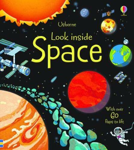 Look Inside Space (Look Inside (Usborne)) – Board book – GOOD
