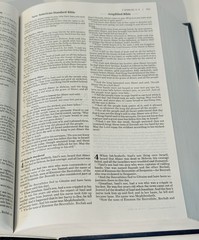 Zondervan NIV KJV NASB AMP Side By Side Bible Blue 9.5″ Tall x 6.5″ W Holy Bible