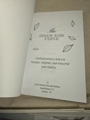 The Shadow Work Journal: a Guide to Integrate and Transcend Your Shadows