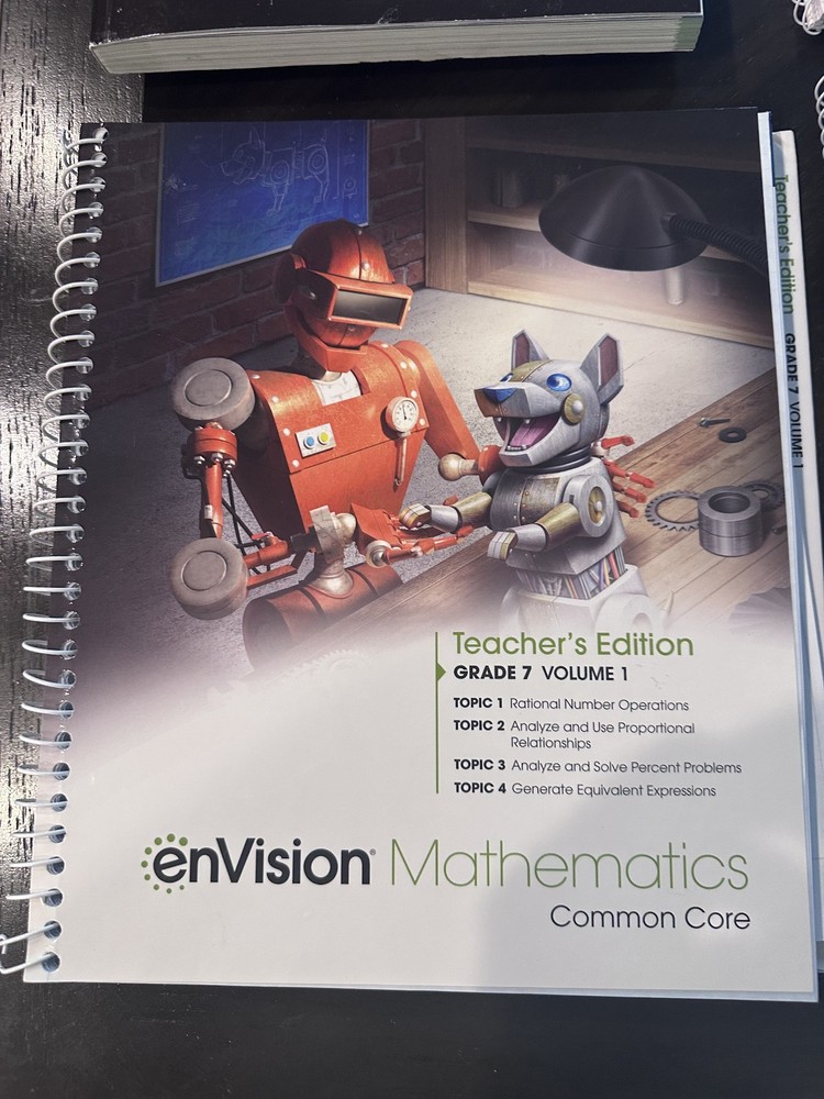 EnVision Mathematics Grade 7 Teachers Edition Volume 2 Savvas Complete 3 Books