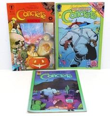 Paul Chadwick’s Concrete Part 1-4, 11 Total Dark Horse Comic Books VF condition