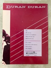 Vintage Duran Duran 1982 Rio Album Sheet Music & Song Book
