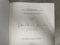 Christo and Jeanne Claude – The Gates Taschen Coffee Table Book- Signed copy