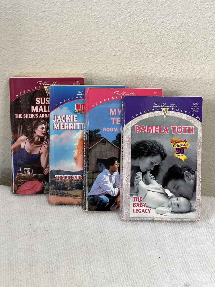 Silhouette Special Edition Series Lot 4 Paperback Books