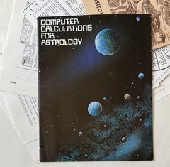 Vintage Astro*Carto*Graphy Astrology Circle Books Computer Calculations Calendar