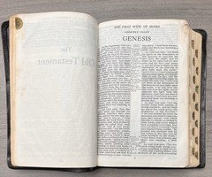 MOROCCO LEATHER Bible; RSV World 1962; Concordance; Thumb Indexed; Color Maps