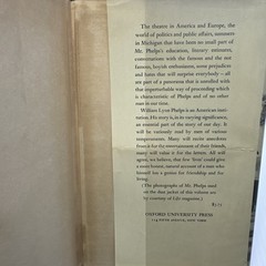 William Lyon Phelps Autobiography with Letters Second Print 1939 Oxford Press HC
