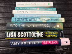 Lot of 8 Books -Variety-Amy Poehler-Hawkins-Hoover-Scottoline- Mindy Kaling-Hale