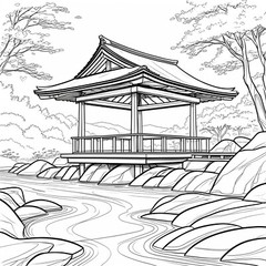 Zen Serenity: A Stress Relief Coloring Journey. Coloring Pages For Adults