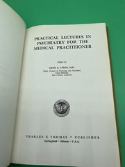 Practical Lectures In Psychiatry for the Medical Practitioner, 1966  Usdin Book