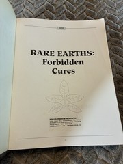 Rare Earths Forbidden Cures Book 7th Printing 1996 Joel D Wallach Ma Lan