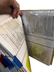 Vintage Recipe Binder With Handwritten Recipes Clippings Blank Pages Lot Of 175