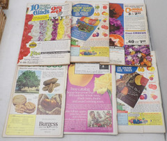 Lot of 6 Vintage Organic Gardening and Farming Magazines 1969