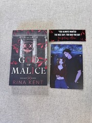 God Of Malice Rina Kent Signed Legacy Of Gods Series Out Of Print Indie Edition