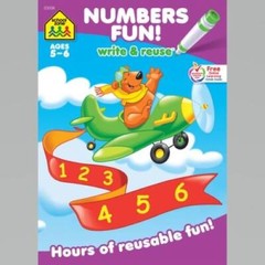 Numbers Fun! Write & Reuse Workbook – Paperback By Joan Hoffman – VERY GOOD