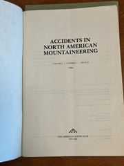 Vintage LOT of 7 Accidents in North American Mountaineering Alpine Club Books