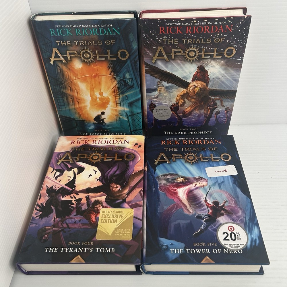The Trials of Apollo series Near Complete set Rick Riordan 1 2 4 5