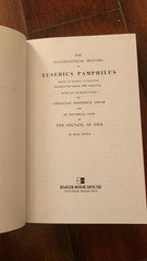 The Ecclesiastical History of Eusebius Pamphilus Baker Book House Hardcover 1992