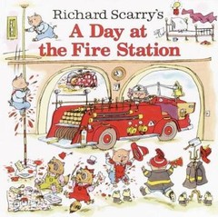 Richard Scarry’s A Day at the Fire Station (Pictureback(R)) – Paperback – GOOD