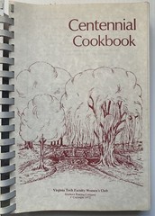 1972 BLACKSBURG, VA, VIRGINIA TECH FACULTY WOMEN’S CLUB COOKBOOK, 341 PAGES