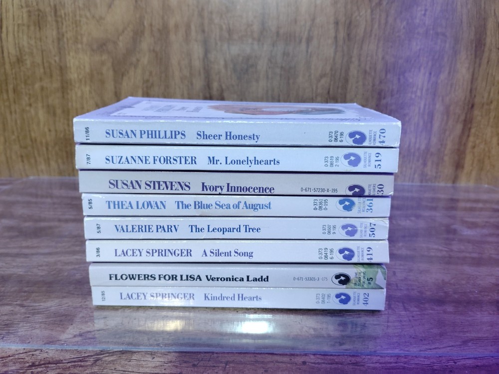 Silhouette Romance Lot 8 Vintage Paperbacks 1980s Phillips Forster Parv Springer