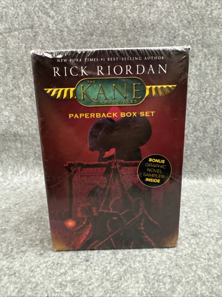 The Kane Chronicles Paperback Book Box Set with Graphic Novel Sampler SEALED