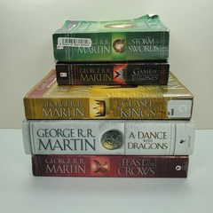 Game of Thrones Books 1-5 Paperback Set – A Song of Ice and Fire Lot Complete