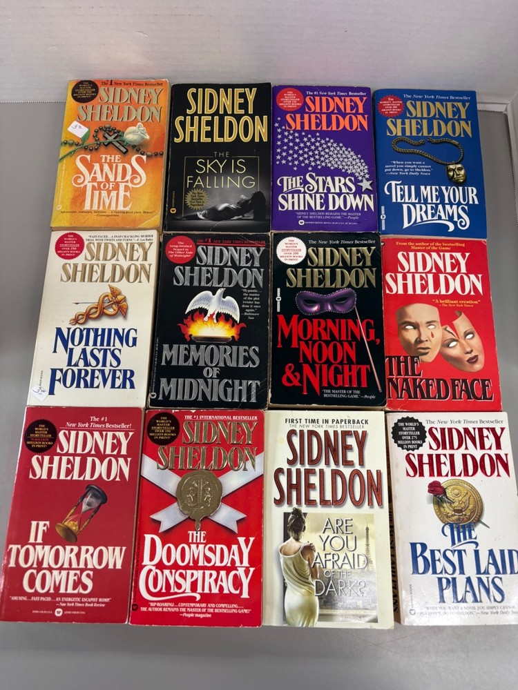 Sidney Sheldon Lot of 12 Paperbacks (See Photos for Titles)
