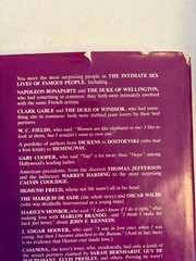 The Intimate Sex Lives of Famous People Wallace 1981 Biography Delacorte Press