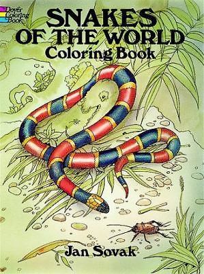 Snakes of the World Coloring Book by Sovak, Jan
