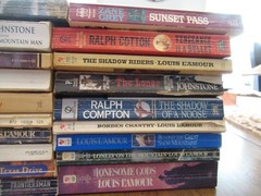 Old Western Paperback Books Lot of 29 Lamour Compton Johnstone etc Some Vintage