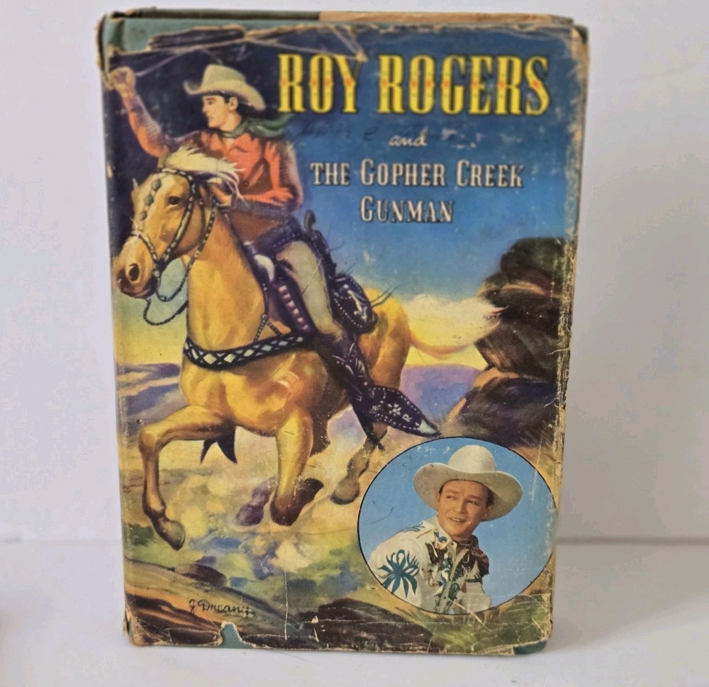 Roy Rogers and The Gopher Creek Gunman Whitman Publishing 1945 HCDJ Western