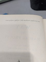 Swann’s Way Proust Modern Library 1928 Edition