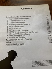 WORLD WAR I By Susanne Everett – Hardcover