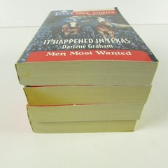 Lot of 4 Vintage Texas Love Stories Men Most Wanted Paperback Books