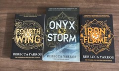 Onyx Storm + Iron Flame + Fourth wing by Rebecca Yarros 3 books set Paperback