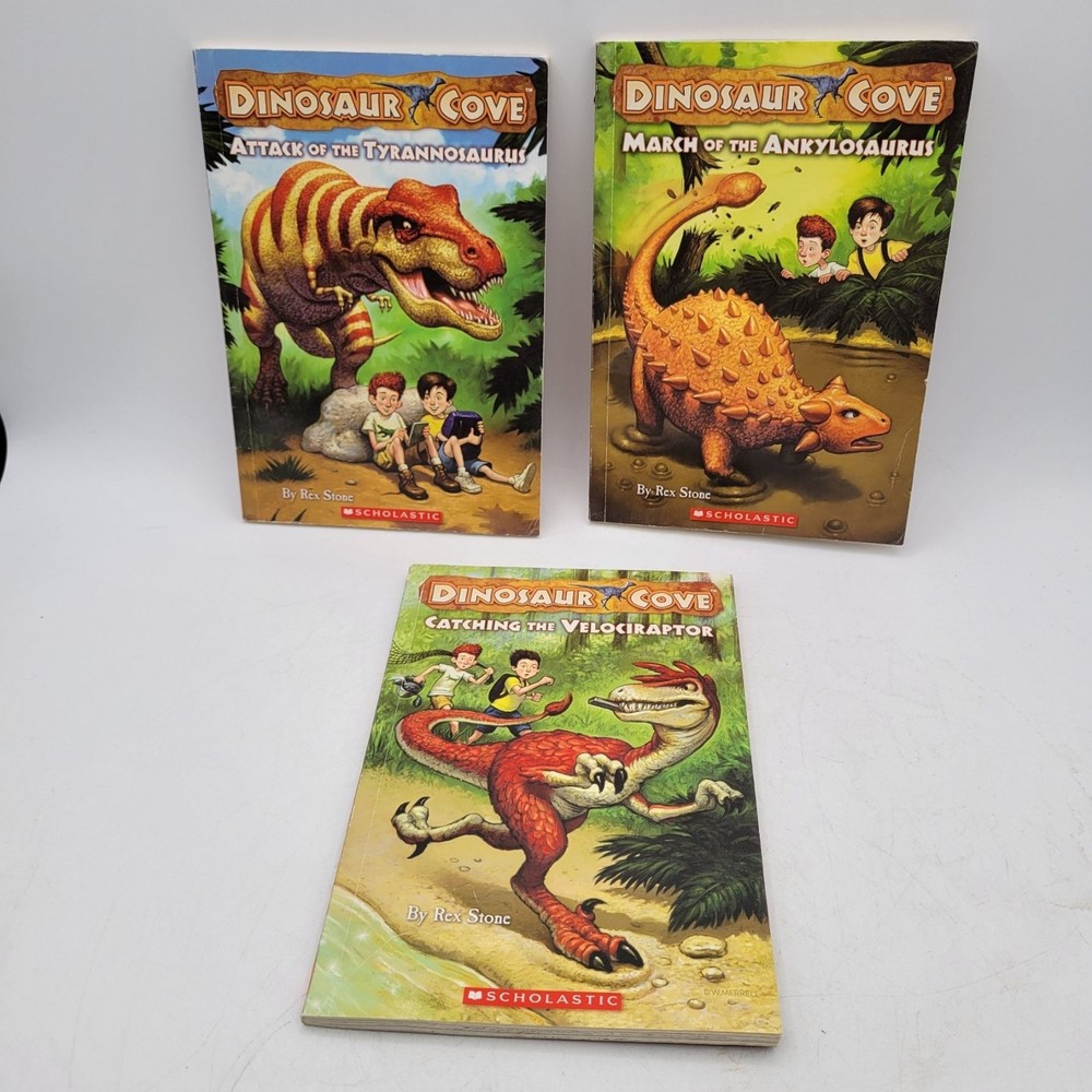 DINOSAUR COVE Lot of Chapter Books by Rex Stone – BK067