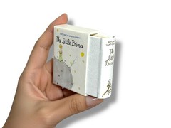 The Little Prince tiny book leather hardcover with slipcase made in Germany 264p