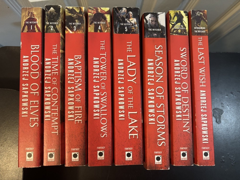 The Witcher – Set of 8 (Used Paperback Books) – Andrzej Sapkowski