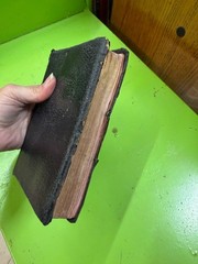 Vintage Cambridge Concordance Holy Bible Black Hand-Grained Morocco Leather Line