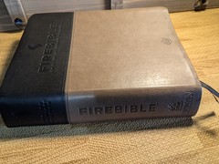 ESV FIRE BIBLE (FLEXISOFT, SLATE/CHARCOAL, RED LETTER): ENGLISH STANDARD VERSION