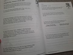 American Girls Collection Kirsten Teacher’s Guide w/ Map -1 Page Has Writing