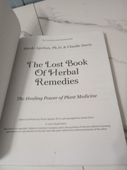 The Lost Book of Herbal Remedies by Claude Davis and Nicole Apelian Self Help
