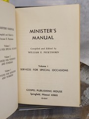 Minister’s Manual by William Pickthorn Complete 3 Volume Set 1965 Hardcover
