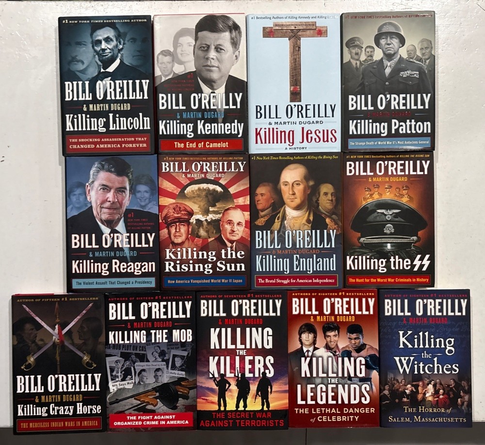 13 Book Lot Complete KILLING Series BILL O’REILLY #1-13 HC DJ Set First Edition