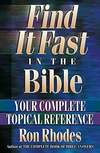 Find It Fast in the Bible: Your Complete – Paperback, by Rhodes Ron – Very Good