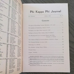 Phi Kappa Phi Journal Fall 1959 Honor Society Ephemera